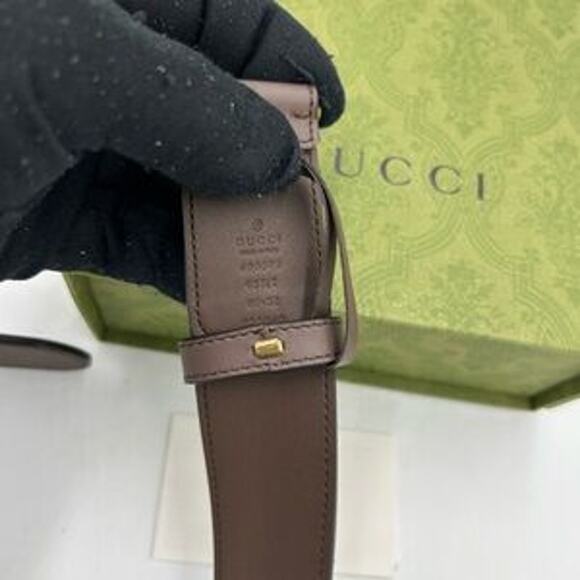 Unisex Gucci GG Marmont, Supreme leather/canvas belt size 80 cm/32 inches main image 4